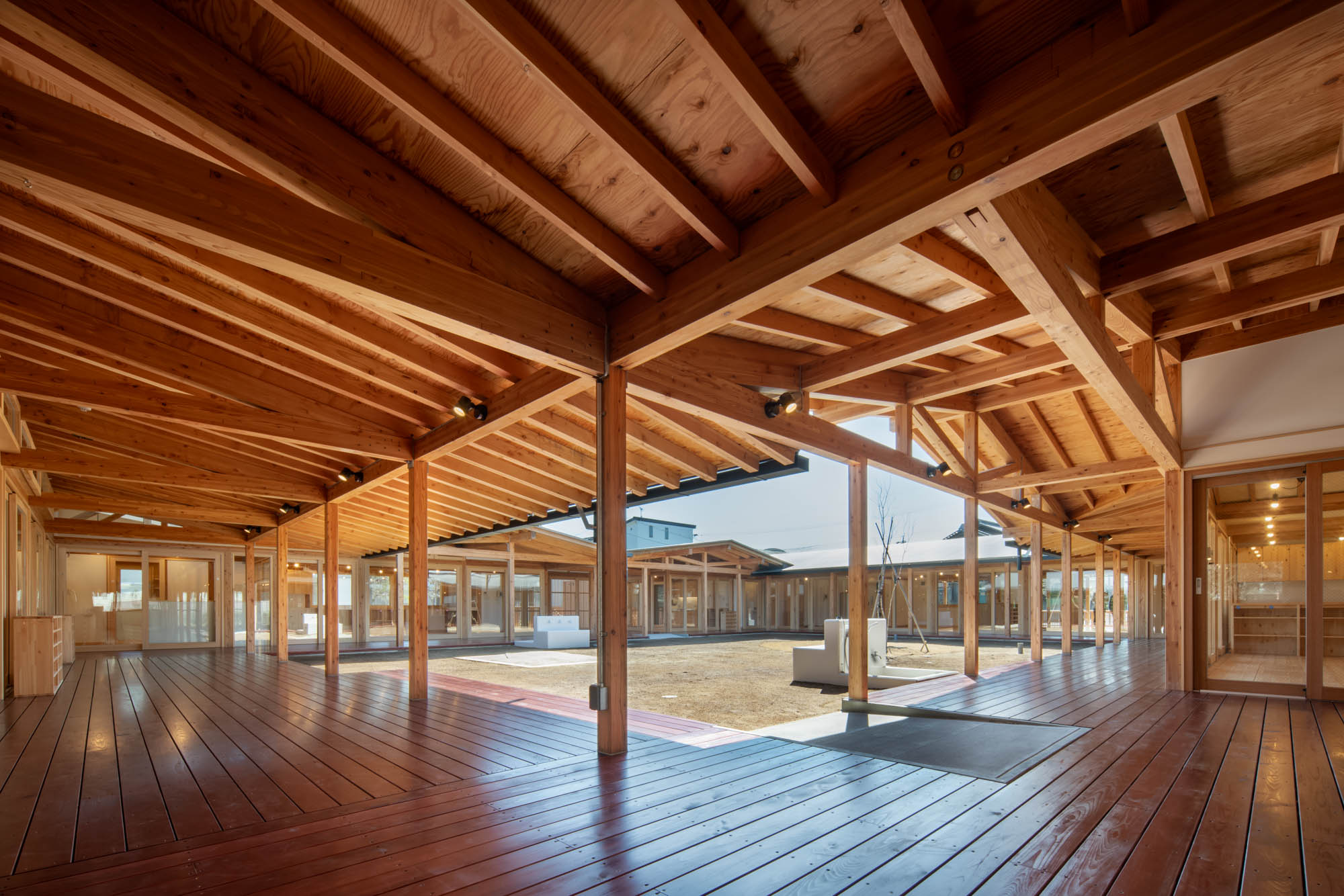 建築写真　教育施設　保育園の内観